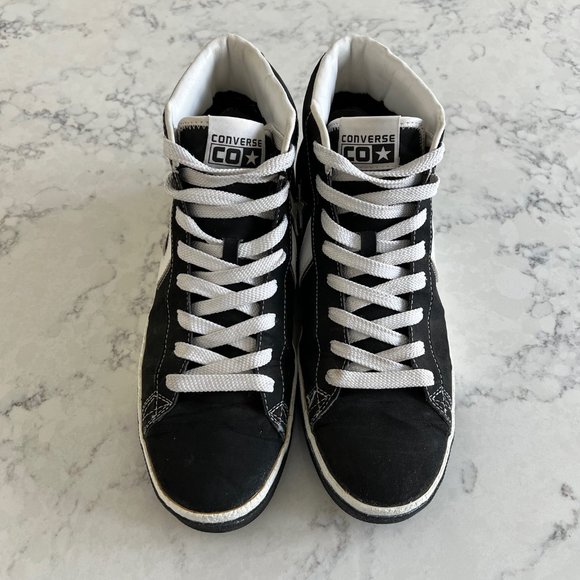 CONVERSE Attache Hi Mens Shoes Black White - Size 11 CLEAN - Picture 2 of 7